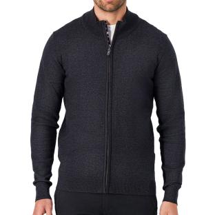 Sweat Zippé Marine Homme Teddy Smith Martyn vue 0