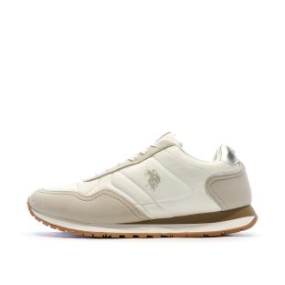 Baskets Blanches/Beiges Femme US Polo ASSN FS1 vue 0
