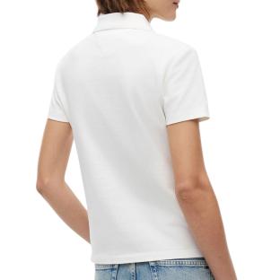 Polo Blanc Femme Tommy Hilfiger Slim Essential vue 0