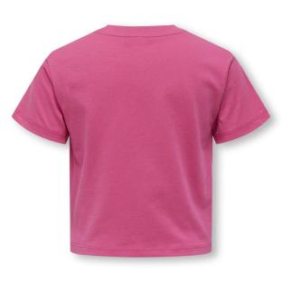 T-shirt Rose Fille Kids ONLY Maiken Life Heart vue 2