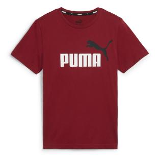 T-shirt Bordeaux Garçon Puma Ess+ 2 Col Logo pas cher