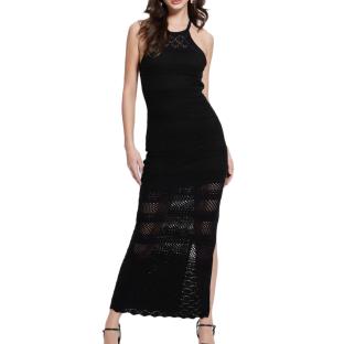 Robe Noire Femme Guess Amelie pas cher