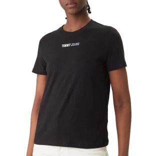 T-Shirt Noir Homme Tommy Hilfiger Essential 123 vue 0