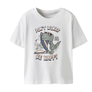 T-Shirt Blanc Garçon Name it Vagnos vue 0