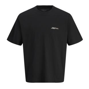 T-Shirt Noir Garçon Jack & Jones Slington vue 0
