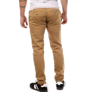 Pantalon toile Marron Homme Freeman T. Porter Gino vue 0