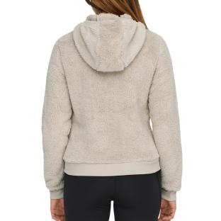 Veste Beige à capuche Femme Only Fluffy Hood vue 2