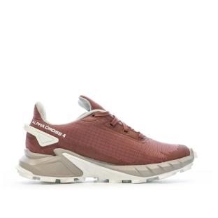 Chaussures de Trail Rouge/Blanche Femme Salomon Alphacross 4 vue 2