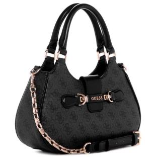 Sac à main Noir Femme Guess Nolana logo 4G vue 3