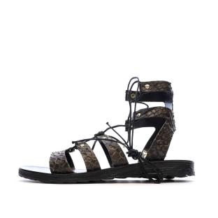 Sandales Noir Femme Replay Manila Slave vue 0