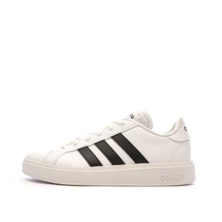 Baskets Blanches/Noires Femme Adidas Grand Court Base 2.0 pas cher