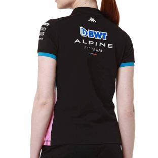 Polo Noir/Turquoise Femme Kappa Adrew vue 2