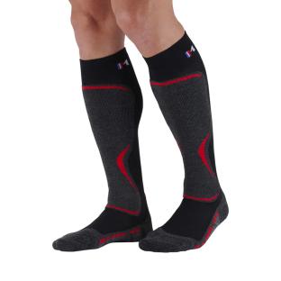 X1 Paire de Chaussettes Noir/Rouge Mixte Mi Ba Access vue 0