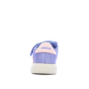 Baskets Violette/Rose Fille Adidas Grand Court vue 0