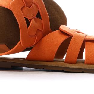 Claquettes Orange Femme Chattawak Pace vue 7