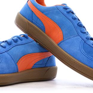 Baskets Bleu/Orange Homme Puma Palermo vue 0