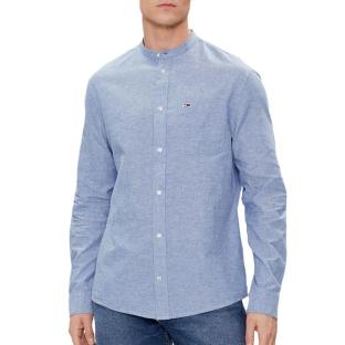 Chemise Bleu Homme Tommy Hilfiger Tjm Linen pas cher