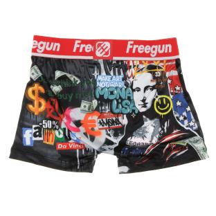Boxer Multicolore Garçon Freegun Mona Lisa vue 2
