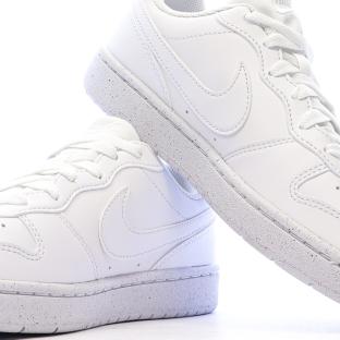 Baskets Blanches Garçon/Fille Nike Court Borough vue 7