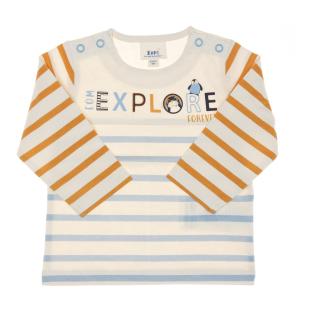 T-shirt Bleu à Rayures Enfant EOM Elorisa pas cher