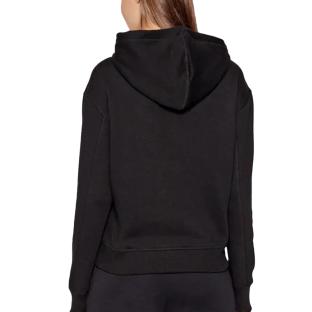 Sweat à Capuche Noir Femme Calvin Klein Jeans Embroidery vue 2