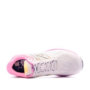 Chaussures de running Blanc/Rose Femme New Balance W680 vue 4