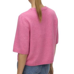 Pull Manches Courtes Rose Femme Vero Moda Boom vue 0