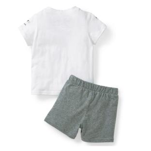 Ensemble Blanc/Gris Garçon Puma Bmw vue 2