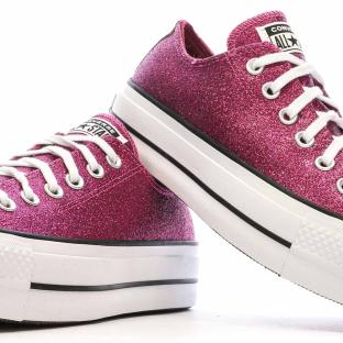 Baskets Roses Femme Converse Chuck Taylor All Star Lift A05438C vue 7