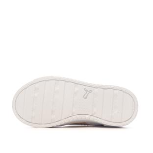 Baskets Blanc/Rose irisé Fille Puma Jada Holo vue 5