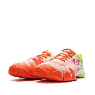 Chaussures de padel Blanc/Orange Homme Babolat Movea vue 6