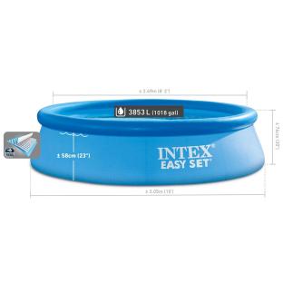 Piscine Bleu Intex Kit Pisc Easy Set 3.05 X 0.76 vue 0