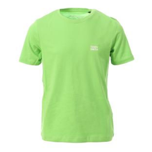 T-shirt Vert Garçon Teddy Smith 61007414D pas cher