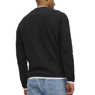 Pull Marine/Blanc Homme Jack & Jones Jortwinn vue 2