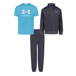 Ensemble Survêtement 3 pièces Marine/Turquoise Garçon Under Armour Brawler Track vue 0