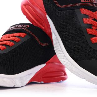 Baskets Noir/Rouge Garçon Skechers Microspec Max-Gorvix vue 7