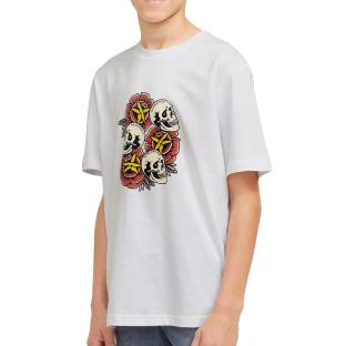T-shirt Blanc Garçon Jack & Jones Oranatomy pas cher