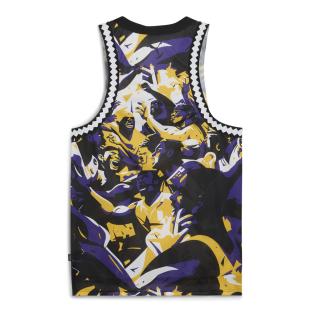 Débardeur Violet/Jaune Homme Puma Rival Rage Aop Mesh vue 0