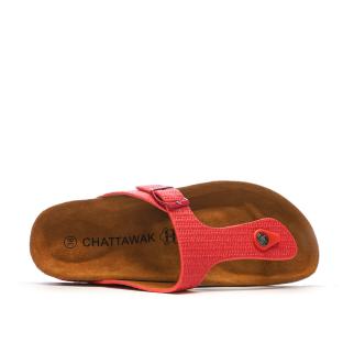Tongs Rouges Femme Chattawak ZELDA vue 4