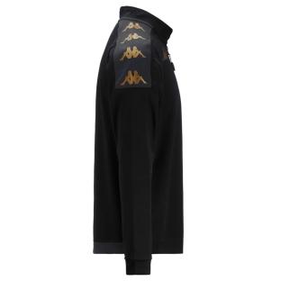 Sweat 1/4 de Zip Noir Homme Kappa Gassolo vue 0