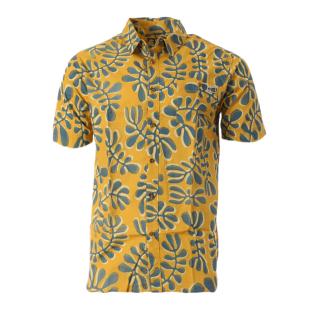 Chemise Manches Courtes Jaune Homme Salty Crew Lay Day pas cher