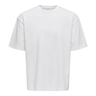 T-shirt Blanc Homme Only & Sons Caspian pas cher