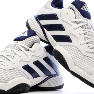 Chaussure de tennis Blanc/Marine Enfant Adidas Barricade vue 0