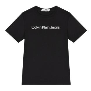 T-shirt Noir Garçon Calvin Klein Jeans IU0IU00599B-3BD pas cher