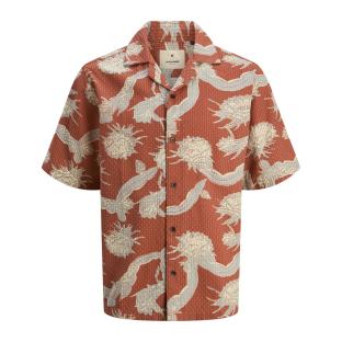Chemise Orange/Bleu Homme Jack & Jones Vincent pas cher