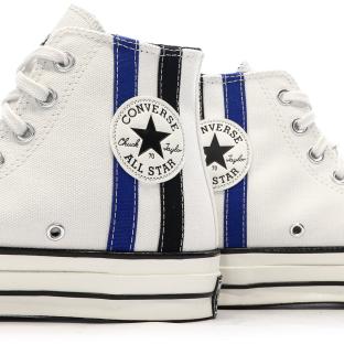 Baskets Blanches/Marines Homme Converse Chuck 70 vue 7
