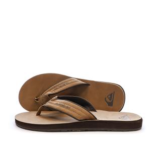 Tongs Marron Homme Quiksilver Carver Nubuck vue 0