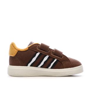 Baskets Marrons Garçon Adidas Grand Court vue 2
