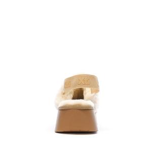 Sabots fourrés à élastique Beige Femme Xti Microfiber vue 3