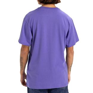 T-shirt Violet Homme Quiksilver Retro Fade Yem vue 2